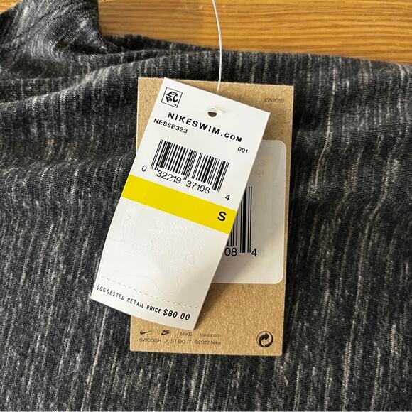 Nike Swim Essential Women's Hooded Cover Up dress dark gray - S - Picture 11 of 12